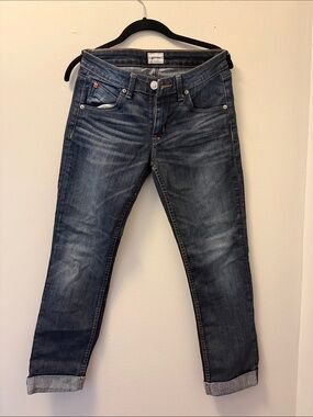Hudson Washed Indigo Boyfriend Jeans